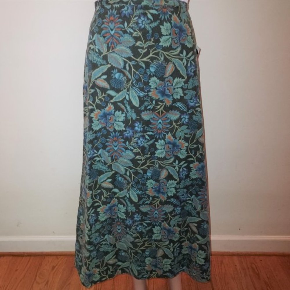 WHITE STAG TACOMA OLIVE MULTI CORDUROY SKIRT SIZE 6 NWT